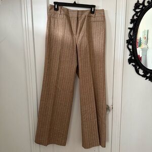 LOFT brown striped trousers size 10
